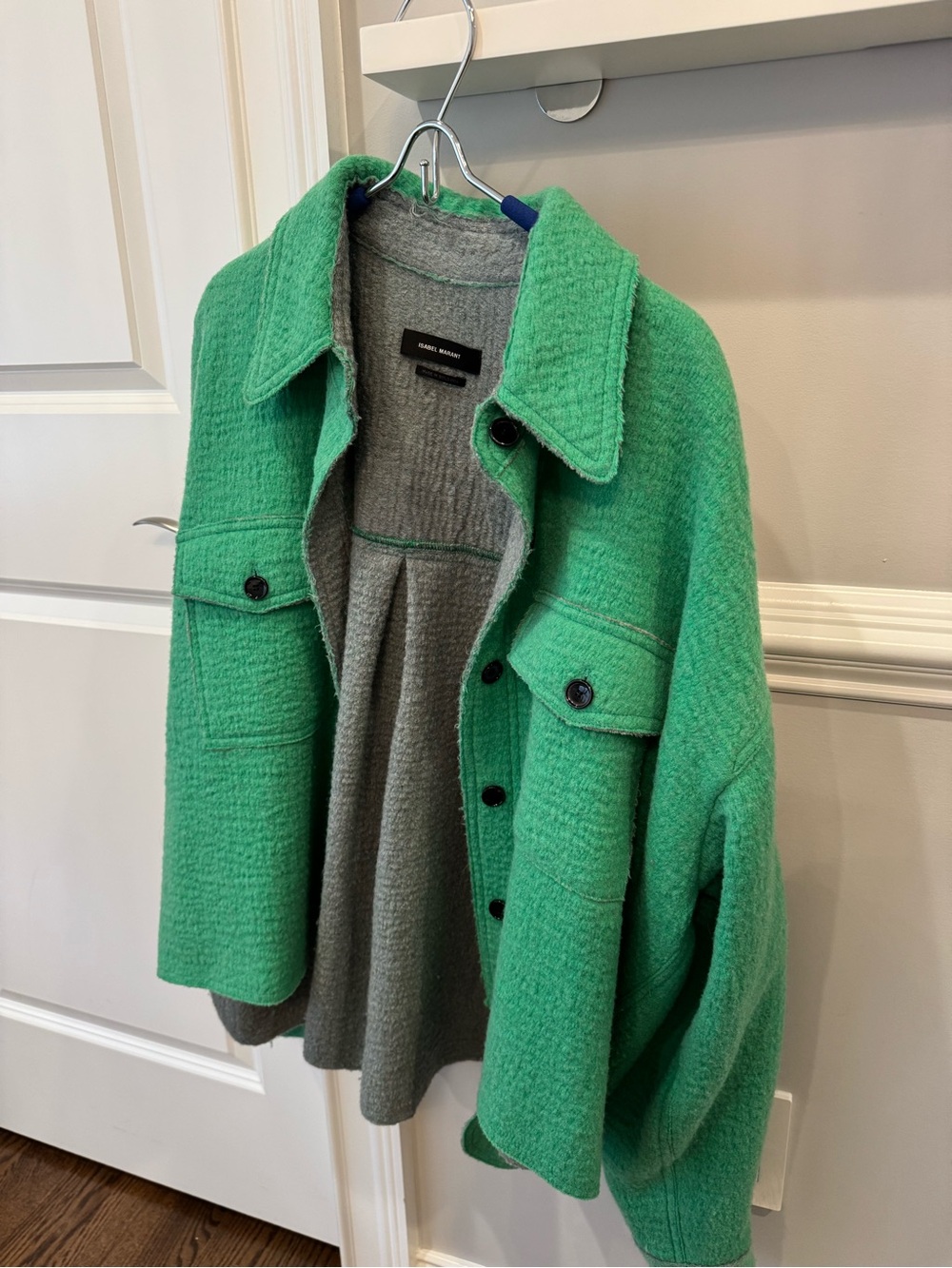 Isabel Marant Green Wool Utility Jacket